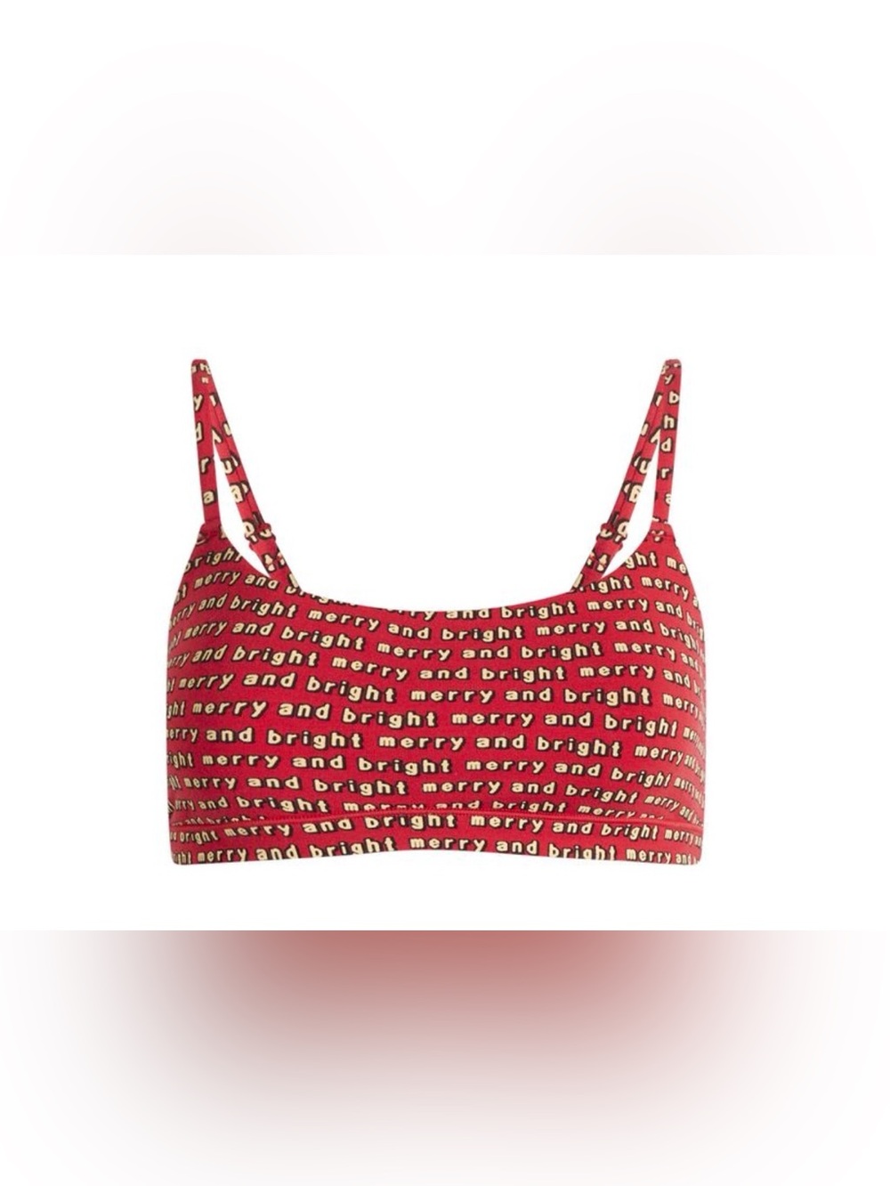 Cpfm x Skims  jersey Women's Scoop Bralette in red holiday